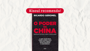 Fundo texturizado com imagem do livro O poder da China