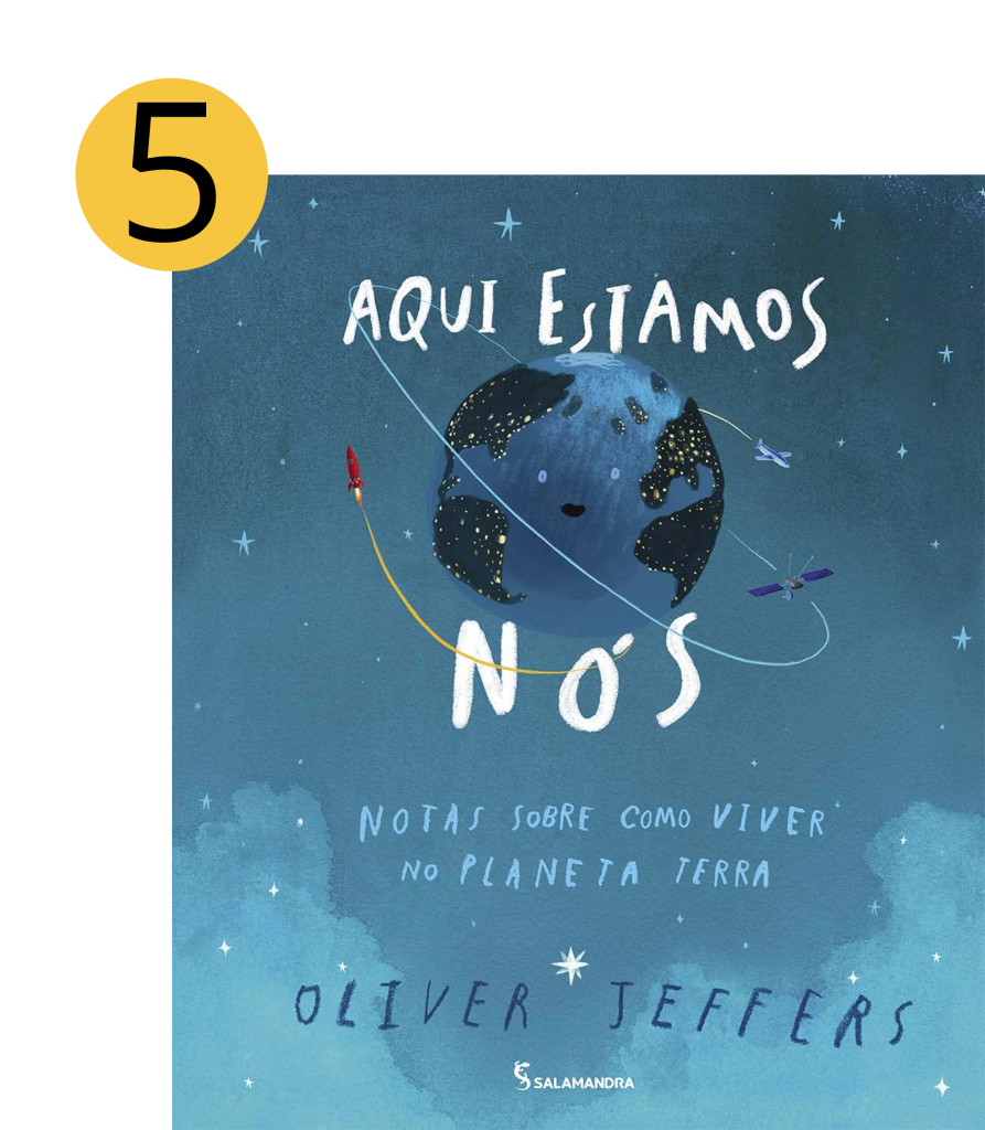 livro infantil Aqui Estamos nós - adaptado recentemente para uma animação em curta metragem